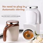 Rechargeable Model Automatic Stirring Cup Coffee Cup High Value Electric Stirring Cup Lazy Milkshake Rotating Magnetic Water Cup - Show Gadgets